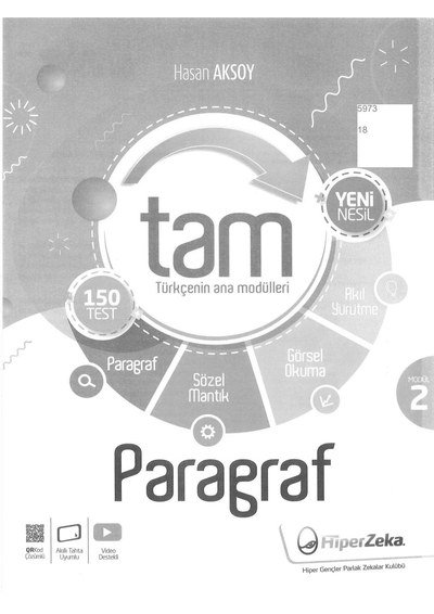 TÜRKÇENİN ANA MODÜLLERİ PARAGRAF