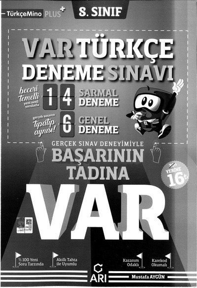 VAR TÜRKÇE DENEME SINAVI