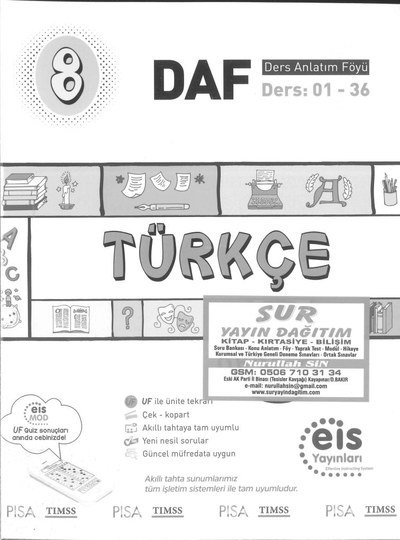 TÜRKÇE DERS ANLATIM FÖYÜ Zeta Fotokopi
