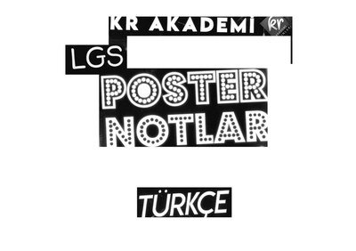 LGS POSTER NOTLARI TÜRKÇE Zeta Fotokopi