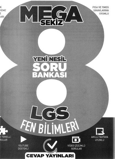 MEGA SEKİZ YENİ NESİL SORU BANKASI LGS FEN BİLİMLERİ Zeta Fotokopi