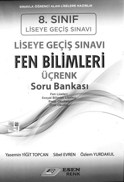 LİSEYE GEÇİŞ SINAVI FEN BİLİMLERİ ÜÇRENK SORU BANKASI