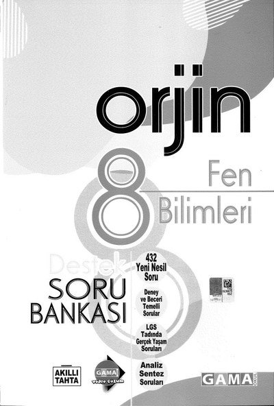 ORJİN FEN BİLİMLERİ DESTEK SORU BANKASI Zeta Fotokopi