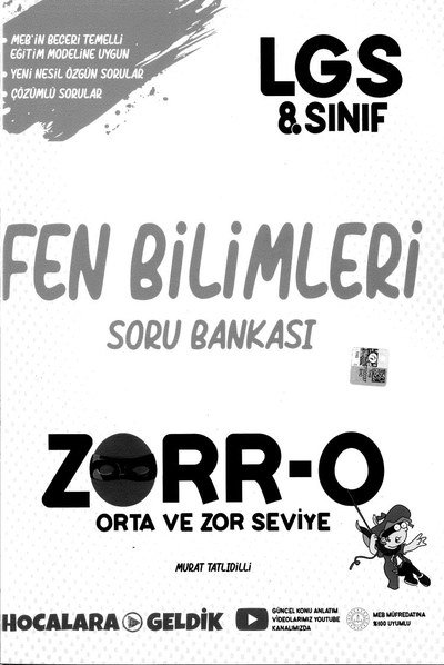 FEN BİLİMLERİ SORU BANKASI ZORR-O Zeta Fotokopi