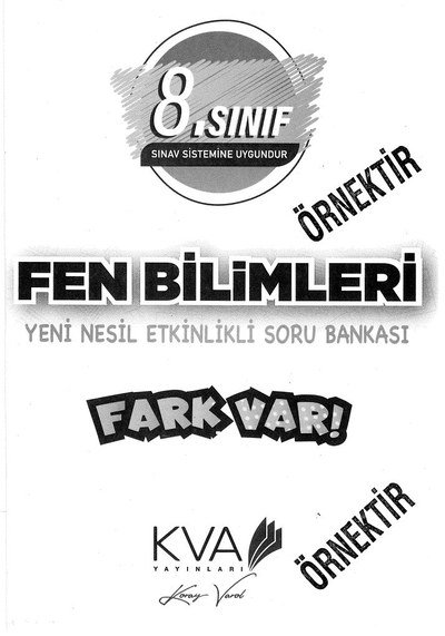 FEN BİLİMLERİ YENİ NESİL ETKİNLİKLİ SORU BANKASI FARK VAR Zeta Fotokopi