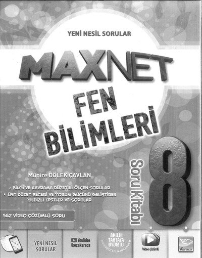MAXNET FEN BİLİMLERİ SORU KİTABI Zeta Fotokopi