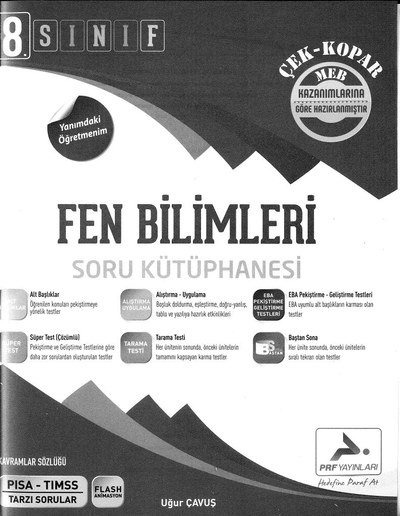 FEN BİLİMLERİ SORU KÜTÜPHANESİ Zeta Fotokopi