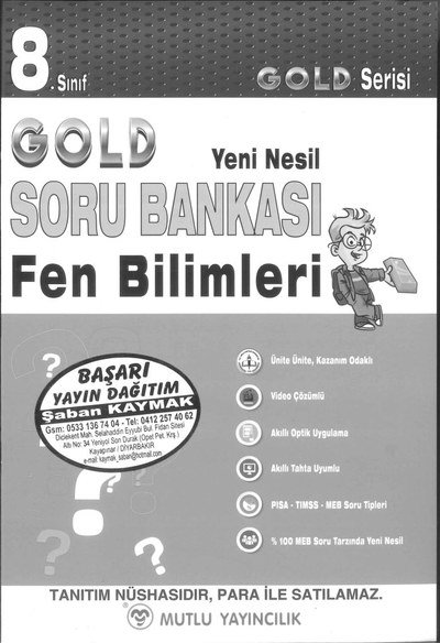 GOLD SORU BANKASI FEN BİLİMLERİ Zeta Fotokopi