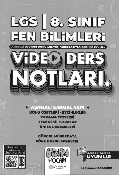 LGS FEN BİLİMLERİ VİDEO DERS NOTLARI Zeta Fotokopi