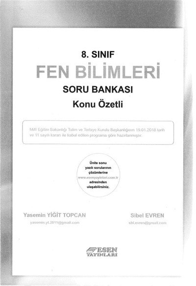 FEN BİLİMLERİ SORU BANKASI KONU ÖZETLİ Zeta Fotokopi