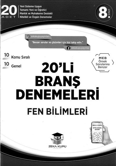 20'Lİ BRANŞ DENEMELERİ FEN BİLİMLERİ