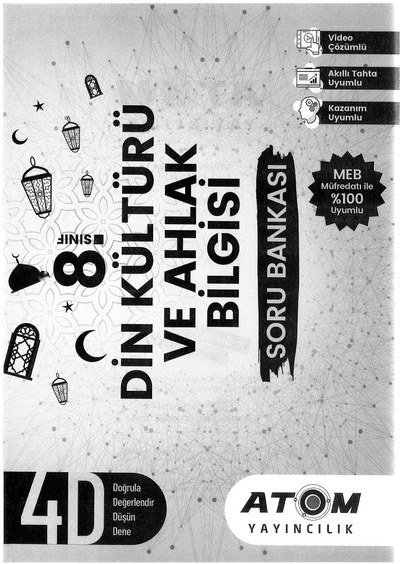 DİN KÜLTÜRÜ VE AHLAK BİLGİSİ SORU BANKASI Zeta Fotokopi