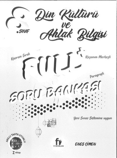DİN KÜLTÜRÜ VE AHLAK BİLGİSİ FULL+ SORU BANKASI Zeta Fotokopi