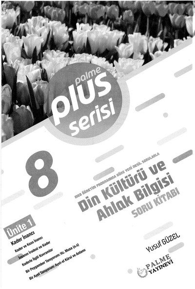 PLUS SERİSİ DİN KÜLTÜRÜ VE AHLAK BİLGİSİ SORU KİTABI Zeta Fotokopi