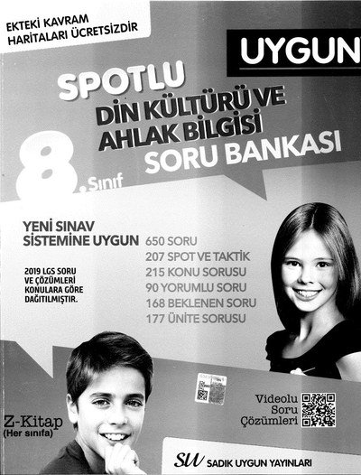 SPOTLU DİN KÜLTÜRÜ VE AHLAK BİLGİSİ SORU BANKASI Zeta Fotokopi