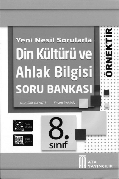 DİN KÜLTÜRÜ VE AHLAK BİLGİSİ SORU BANKASI Zeta Fotokopi