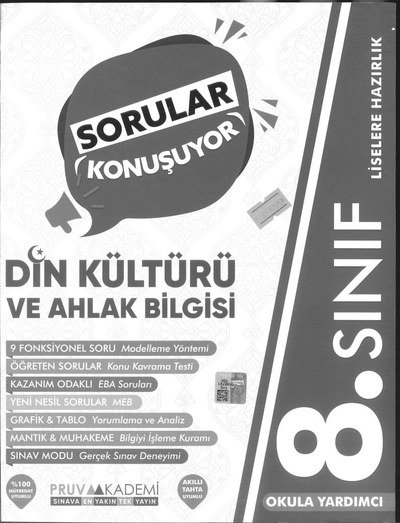 SORULAR KONUŞUYOR DİN KÜLTÜRÜ VE AHLAK BİLGİSİ Zeta Fotokopi