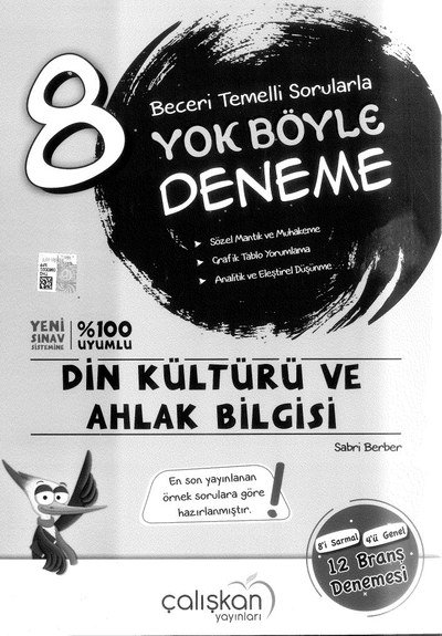YOK BÖYLE DENEME DİN KÜLTÜRÜ VE AHLAK BİLGİSİ Zeta Fotokopi