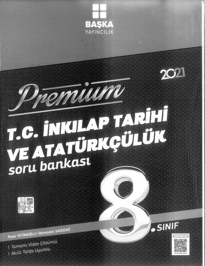 PREMİUM T.C. İNKILAP TARİHİ VE ATATÜRKÇÜLÜK SORU BANKASI