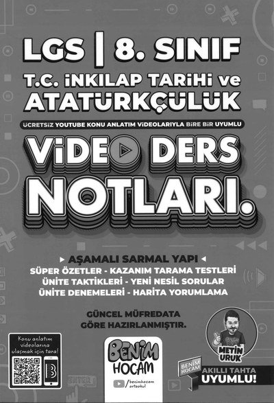 T.C. İNKILAP TARİHİ VE ATATÜRKÇÜLÜK VİDEO DERS NOTLARI Zeta Fotokopi