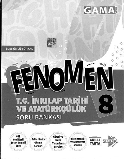FENOMEN T.C. İNKILAP TARİHİ VE ATATÜRKÇÜLÜK SORU BANKASI Zeta Fotokopi