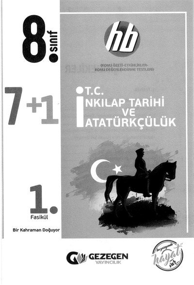 7+1 T.C. İNKILAP TARİHİ VE ATATÜRKÇÜLÜK 1. FASİKÜL Zeta Fotokopi