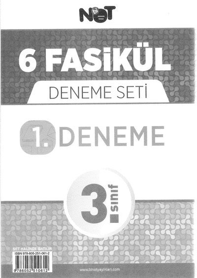 6 FASİKÜL DENEME SETİ Zeta Fotokopi