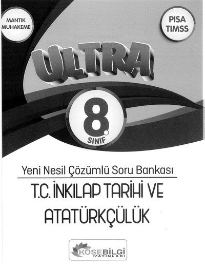 ULTRA YENİ NESİL ÇÖZÜMLÜ T.C. İNKILAP TARİHİ VE ATATÜRKÇÜLÜK SORU BANKASI Zeta Fotokopi