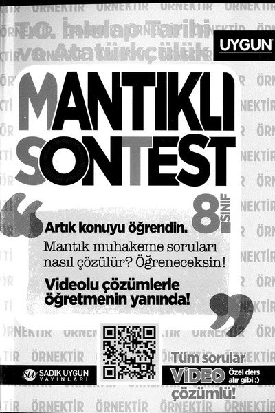 MANTIKLI SONTEST T.C. İNKILAP TARİHİ VE ATATÜRKÇÜLÜK Zeta Fotokopi