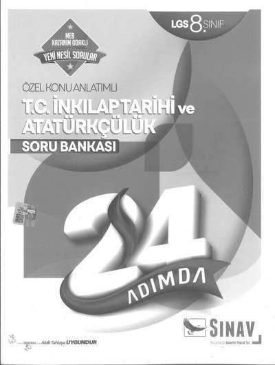 ÖZEL KONU ANLATIMLI T.C. İNKILAP TARİHİ VE ATATÜRKÇÜLÜK SORU BANKASI