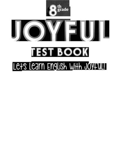 JOYFUL TEST BOOK Zeta Fotokopi