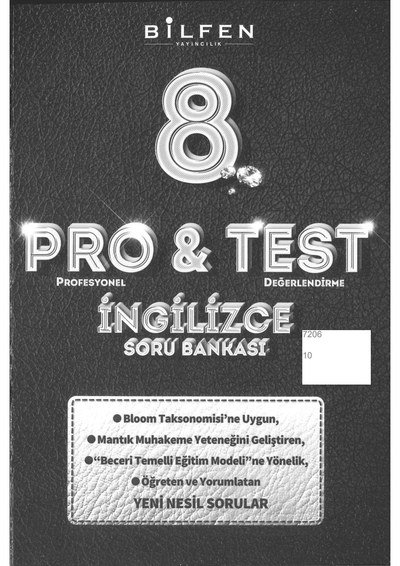 PRO & TEST İNGİLİZCE SORU BANKASI
