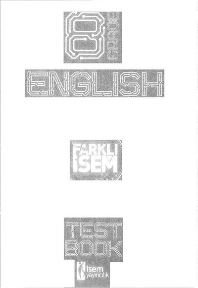 ENGLISH TEST BOOK FARKLI İSEM