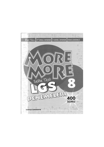 MORE MORE SELFIE TEST LGS DENEMELERİ Zeta Fotokopi