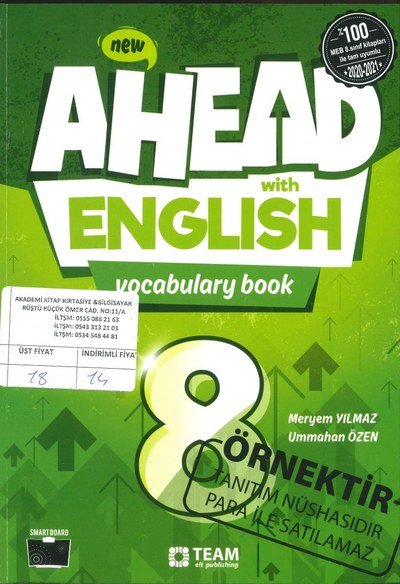 AHEAD WITH ENGLISH VOCABULARY BOOK Zeta Fotokopi