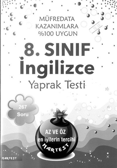 İNGİLİZCE YAPRAK TESTİ 267 SORU Zeta Fotokopi