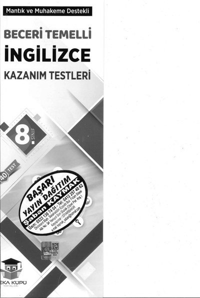 BECERİ TEMELLİ İNGİLİZCE KAZANIM TESTLERİ Zeta Fotokopi