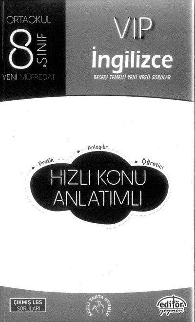 VIP İNGİLZİCE HIZLI KONU ANLATIMLI Zeta Fotokopi