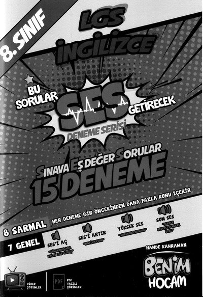 LGS İNGİLİZCE SES DENEME SERİSİ 15 DENEME Zeta Fotokopi