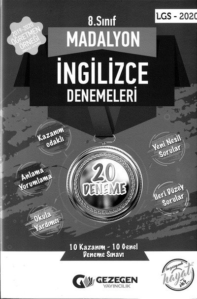 MADALYON İNGİLİZCE DENEMELERİ 20 DENEME Zeta Fotokopi