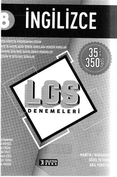 İNGİLİZCE LGS DENEMELERİ