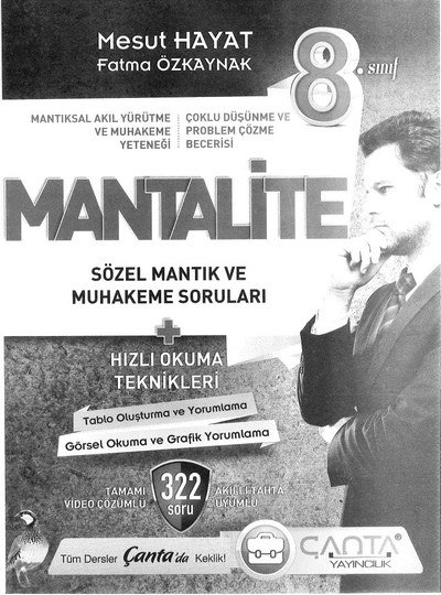 MANTALİTE SÖZEL MANTIK VE MUHAKEME SORULARI 322 SORU Zeta Fotokopi