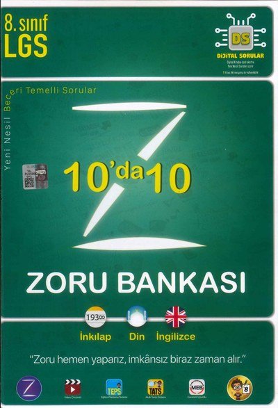 LGS 10'DA 10 ZORU BANKASI İNKILAP DİN İNGİLİZCE