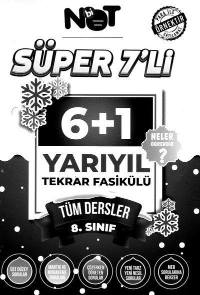 SÜPER 7'Lİ YARIYIL TEKRAR FASİKÜLÜ TÜM DERSLER