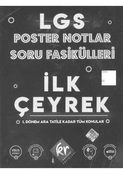 LGS POSTER NOTLAR SORU FASİKÜLLERİ İLK ÇEYREK Zeta Fotokopi