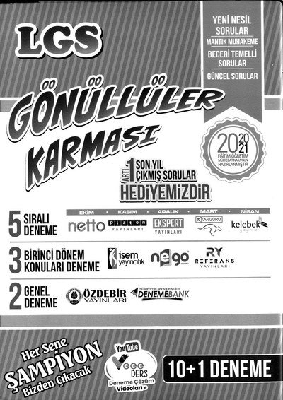 LGS GÖNÜLLÜLER KARMASI 10+1 DENEME Zeta Fotokopi