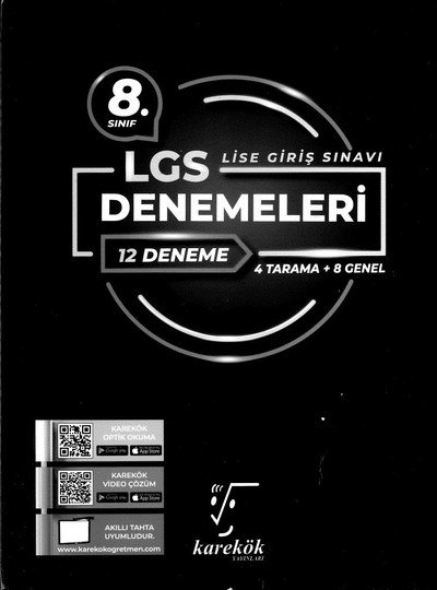 LGS DENEMELERİ 12 DENEME Zeta Fotokopi