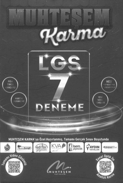 MUHTEŞEM KARMA LGS 7 DENEME Zeta Fotokopi