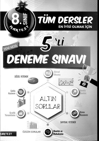 TÜM DERSLER EN İYİSİ OLMAK İÇİN 5'Lİ DENEME SINAVI Zeta Fotokopi