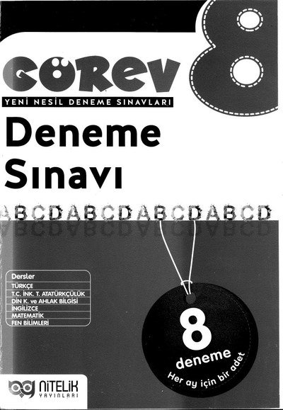 GÖREV YENİ NESİL DENEME SINAVLARI DENEME SINAVI 8 DENEME